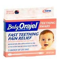 Baby Orajel Teething Swabs for Fast Teething Pain Relief - 12 CT