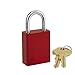Lockout Padlock, KD, Red, 1-7/8"H