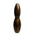 Ceramic Vase With Golden Fusion - Gold / Brown