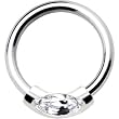 Silver 925 Clear Austrian Crystal Closure Ring
