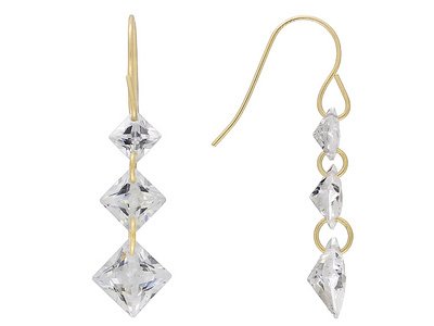 10KT 6.60CTW BELLA LUCE DIAMOND SIMULANT EARRINGS