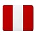 Peru Flag Mouse Pad