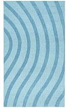 Transitions Cut and Loop Waves Rug, 5-Feet by 8-Feet, Blue