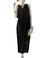 Chiffon/Polyester General Print Lace  Cutout Gathered Sleeveless Tank Scoop Neck Elasticized   Waistline Little Black Dress  With Ruffles