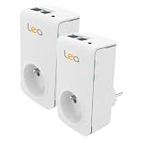 LEA - NetSocket 200+ Nano - Pack Duo Adaptateur CPL - 200 Mbps - 2 prises Ethernet Nano - Pack Duo Adaptateur CPL - 200 Mbps - 2 prises Ethernet