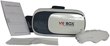 Virtual Reality Headset w/ bluetooth controller - VR Box 2.0 fits 4.7"- 6.0" Smart Phones with iOS, Android or WIN P8, for 3D Movies and Games among other things.