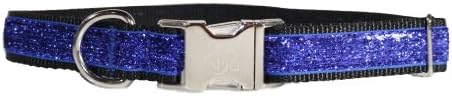 Sophisticated Pup Celebri-Pup Glitter Dog Collar, Medium, Royal Blue