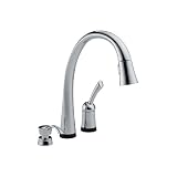 Delta Faucet 980T-SD-DST Pilar Touch 2O Single Handle Pull-Down Kitchen Faucet with Soap Dispener, Chrome
