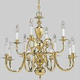 Americana Collection Chandelier - Polished Brass Finish