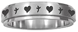 Cherished Ring - Hearts/Cross