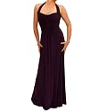 Blue Banana Purple Elegant Full Length Evening Dress