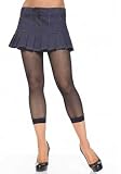 Lycra Fishnet Footless Tights (Red;One Size)