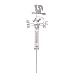 Metal Garden thermometer / weathervane