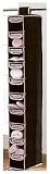 SHOE ORGANISER 10 POCKET - BLACK VELOUR     15 X 30 X 127HCM