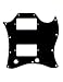 3 Ply Pickguard Fits SG Standard Guitar (Full Face) - BLACK