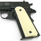 Rubber Grips, Ivory Finish, Fits Umarex Colt 1911 Government CO2 Pistol