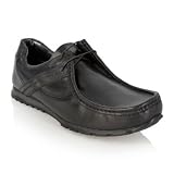 Red Herring-Black panelled smart shoes