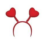 Valentines Day Red Heart Head Boppers Headband