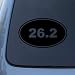 26.2 MARATHON RUNNING EURO OVAL - Vinyl Car Decal Sticker #1765 | Vinyl Color: Black