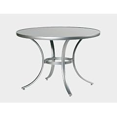 Siena Garden Gartentisch Denver Aluminiumgestell silber, Glasplatte satiniert