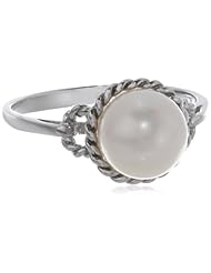 Sterling Silver 9-9.5mm Freshwater Cultured Pearl Ring