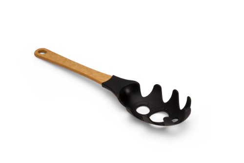 Epicurean Gourmet Utensils Nylon Pasta Server, Natural with Black