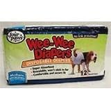 Wee Wee Diapers For Dogs, Medium White