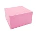 Southern Champion Tray 0821 Pink Paperboard Non-Window Lock-Corner Bakery Box, 7" Length x 7" Width x 4" Height (Case of 250)
