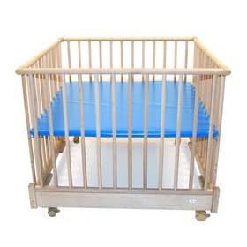 Foldable 4-Sided Playpen with Blue Pad