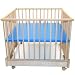Foldable 4-Sided Playpen with Blue Pad