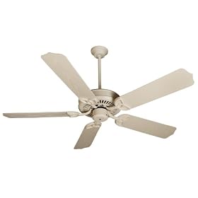 Craftmade Fans OP42W 42" Outdoor Patio Fan Traditional Outdoor White Ceiling Fan w/ B542S-OWH Blades