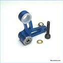 Aluminum Bell Crank, Blue: T-REX 450 V2