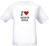 I LOVE MOUNT ROSA - Mountain-series - White T-shirt