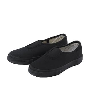 Black gusset plimsolls AdultSize1
