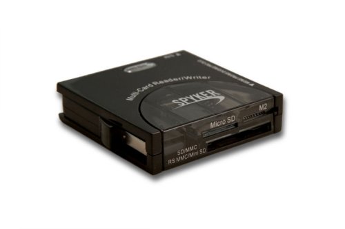 Connectland CL-CRD20015 USB 2.0 Card Reader Reads Cell SIM , SDHC up to 32G (Black)