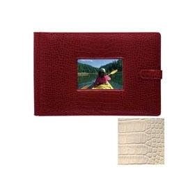 NILE BONE crocodile print leather 4-on-a-page window #177 album by Raika - 4x6