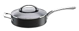 Raymond Blanc by Anolon Professional Hard Anodised Non-stick Covered Saute with Helper Handle, 24 cm, 2.6 Litre