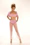 Genie Costume Includes Pants and a Tube Top and Velvet Jacket and a Hair Scrunchie Size Medium/Large in Pink