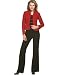 Apparel : Tahari by ASL Three-Piece Suit with Striped Cami