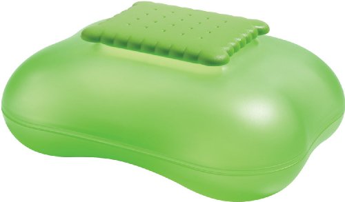 A di Alessi "MARY BISCUIT" Keksdose aus thermoplastischem Harz, gr&uuml;n