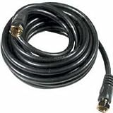 Gemini WRG12C 12' White Coaxial Cable with 2 F Connectors