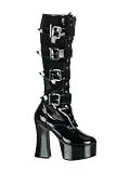 Black Buckle Knee High - 9