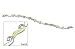 14kt gold two tone diamond cut design bracelet