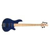 Lakland Skyline Series L5501LEMTB 5-Strings Bass Guitar, Translucent Blue