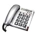 Audioline BigTel 48 Telefon gro�e Tasten und augenfreundlichem Display silber