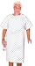 - Full Overlap closure for modesty - One piece body construction - 62" inch sweep 43" length - Durable 55/45 poly/cotton blend - Roomy sleeves - Snowflake print - one size fits all