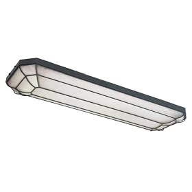 World Imports Lighting 7202-42 Fluorescent Rennes Linear Flush Mount Fixture, Rust by World Imports