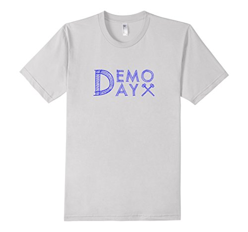 Men's Demo Day tshirt Large Silver