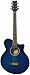 J.B. Player JBEA35TBL Realm Series Acoustic-Electric Guitar - Transparent Blue