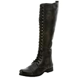 STEVEN by Steve Madden Womens Abee Lace-Up Boo